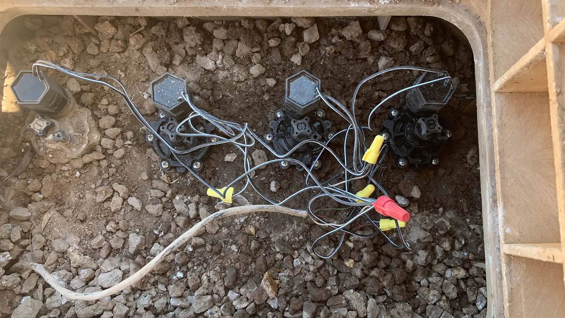 Irrigation repairs completed at a home in Gilbert, AZ.