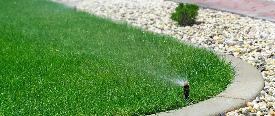 Irrigation installation at a home in Mesa, AZ.