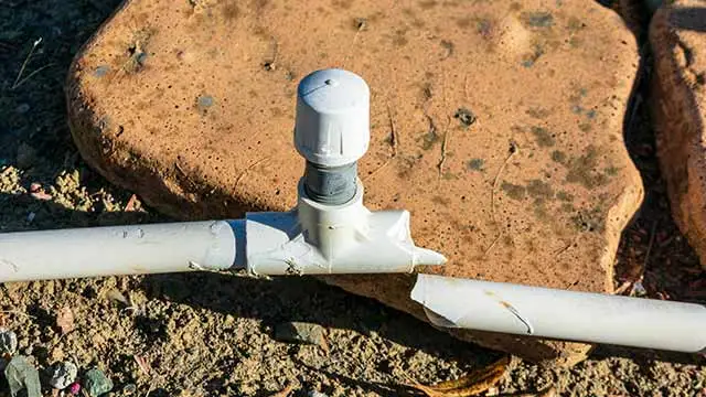 Broken irrigation pipe in Mesa, AZ.